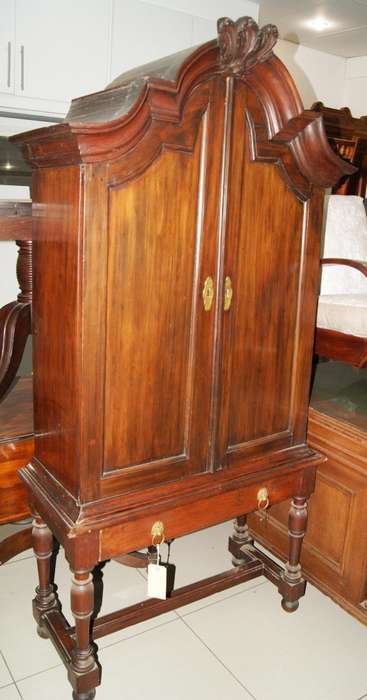 Early Cape (Holbol) stretcher base Armoire Circa 1730's