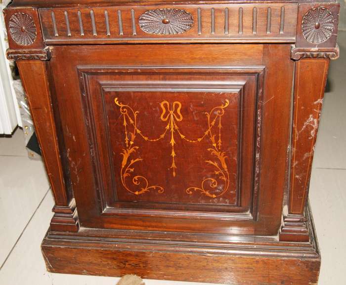 Howard Miller Mahogany Long Case Clock  Westminster & Whittington Chimes (Needs Service)