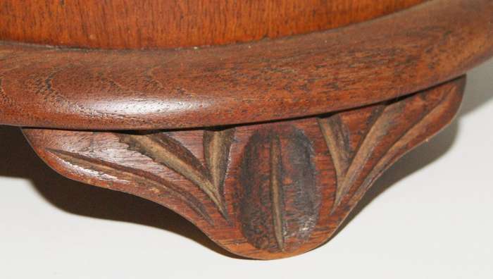 Victorian Mahogany Oval Dressing Table Mirror with Dual Hidden Trinket Compartments