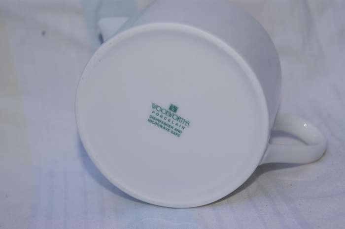 Woolworths White Porcelain Milk Jug
