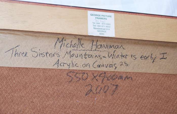 Michelle Hamman Three Sisters  2007 Acrylic on Canvas (Framed)