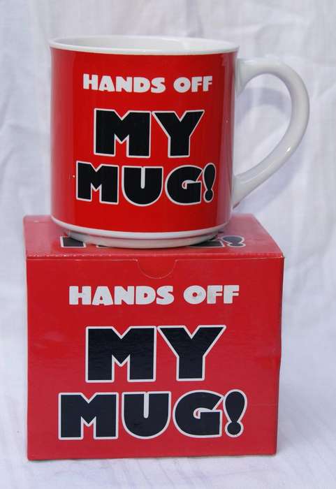"Hands Off My Mug!"  Novelty Mug in Original Box