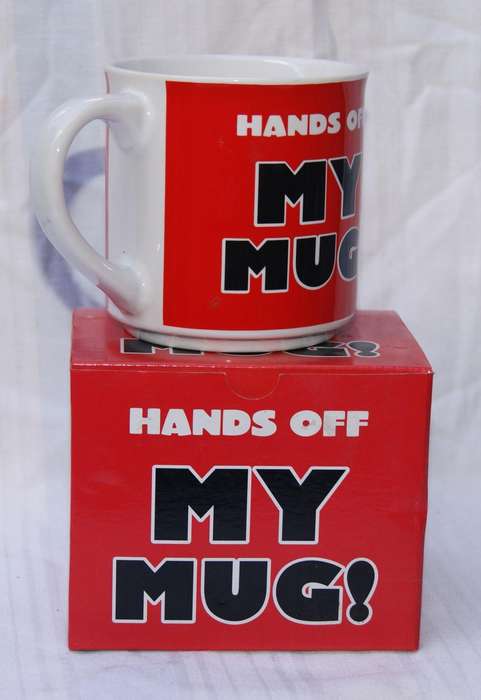 "Hands Off My Mug!"  Novelty Mug in Original Box
