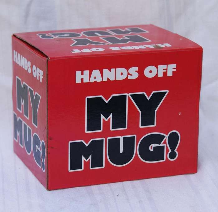 "Hands Off My Mug!"  Novelty Mug in Original Box