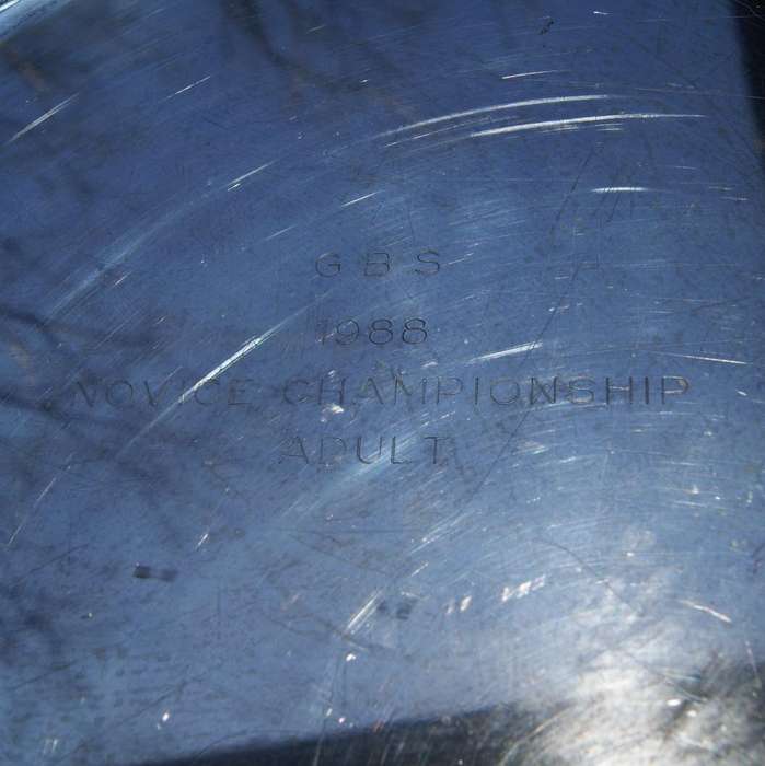 Vintage Silver-Plated Award Plate