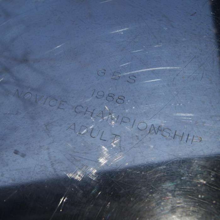 Vintage Silver-Plated Award Plate