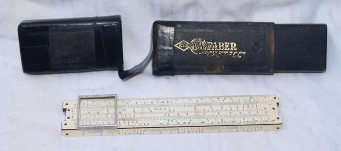 Vintage A.W. Faber Castell Pocket Slide Rule  Model 61/98/319 R.L. Esson & Co. Marked