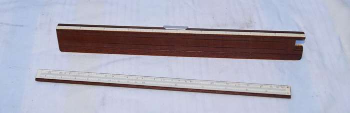 Vintage Full-Size Reversible Wooden Slide Rule