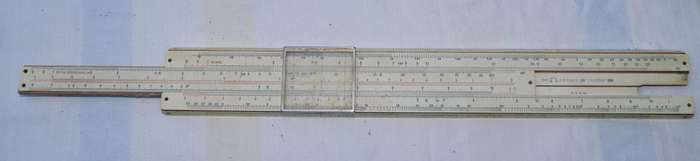 Vintage A.W. Faber-Castell 398 Electrical Engineer Slide Rule in Original Case