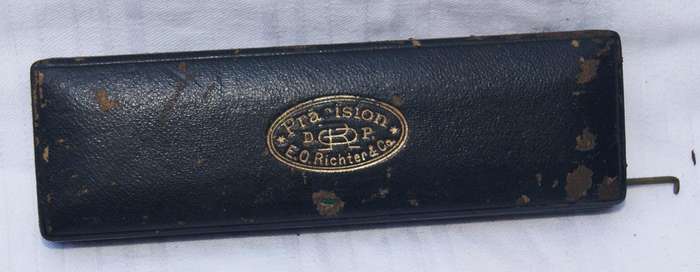 Vintage E.O. Richter & Co. Precision Compass in Original Case  Germany