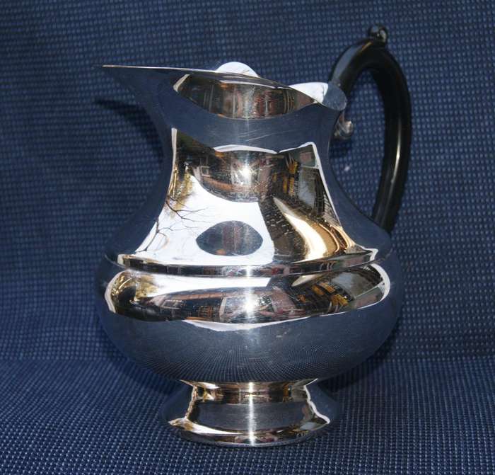 Vintage EPNS Water Jug with Bakelite Handle & Ice Stopper