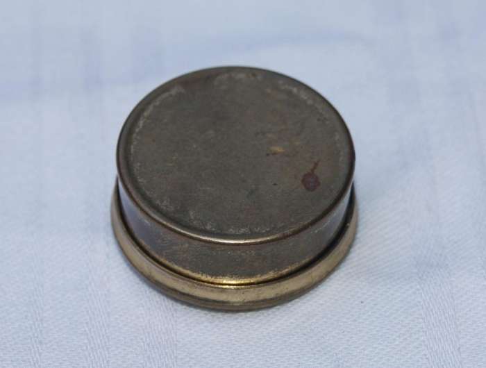 Vintage Brass Pill/Sweetener Box with Lifter