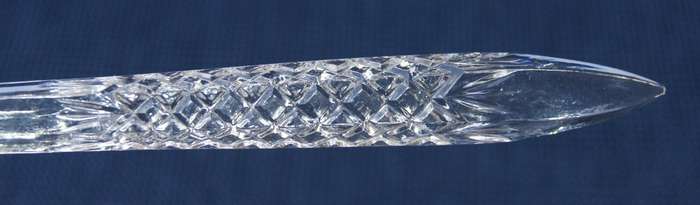 Vintage Pressed Glass Salad Server Set