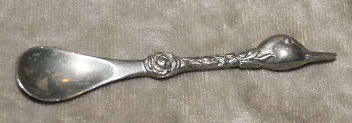 Jenna Clifford 950 Silver Duck Mustard Spoon