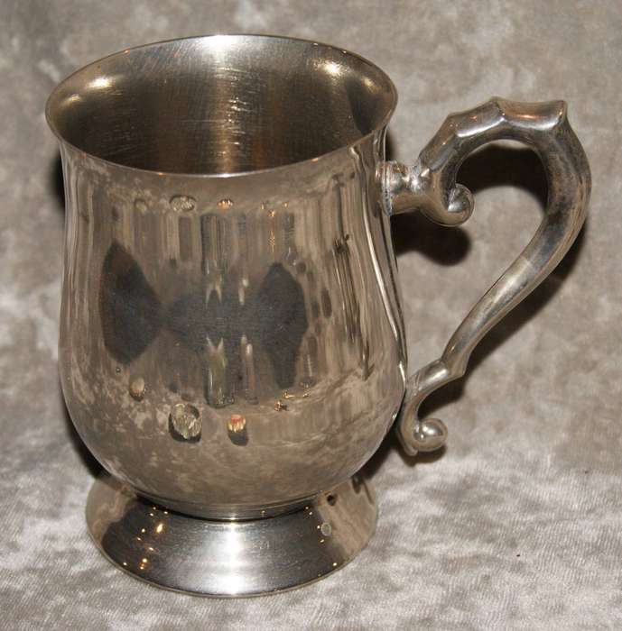 Vintage Silver Plated Beer Mug