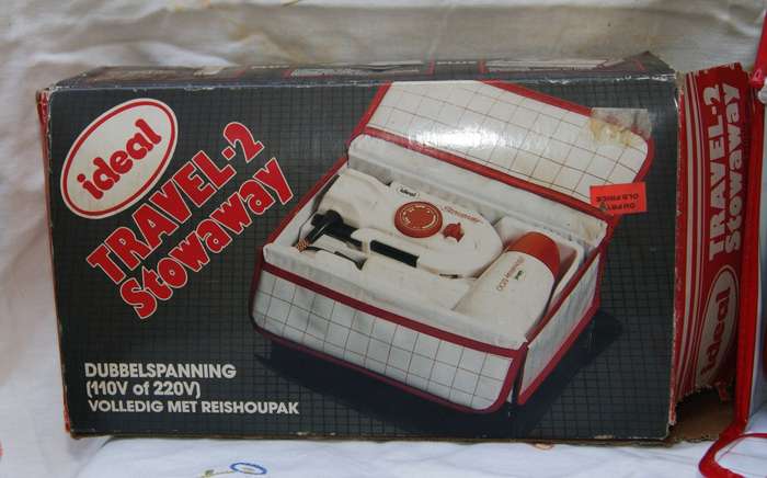 Stowaway Travel Hairdryer and Iron in Original Box (no iron handle)