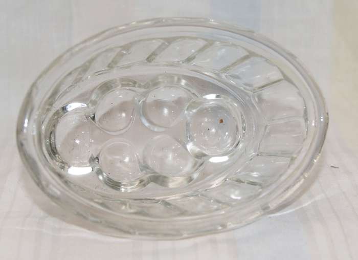 Classic Oval Shaped Glass Jelly Mould