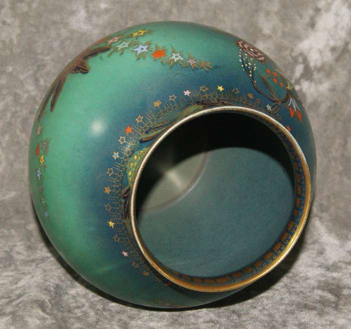 Rare Magnificent Carlton Ware 3894 "Persian Garden" Bulbous Vase Shape no 442