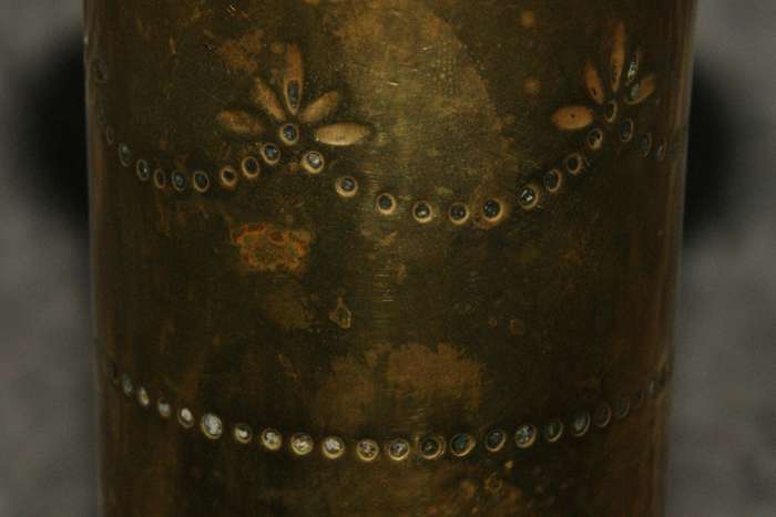 Vintage trench art vase