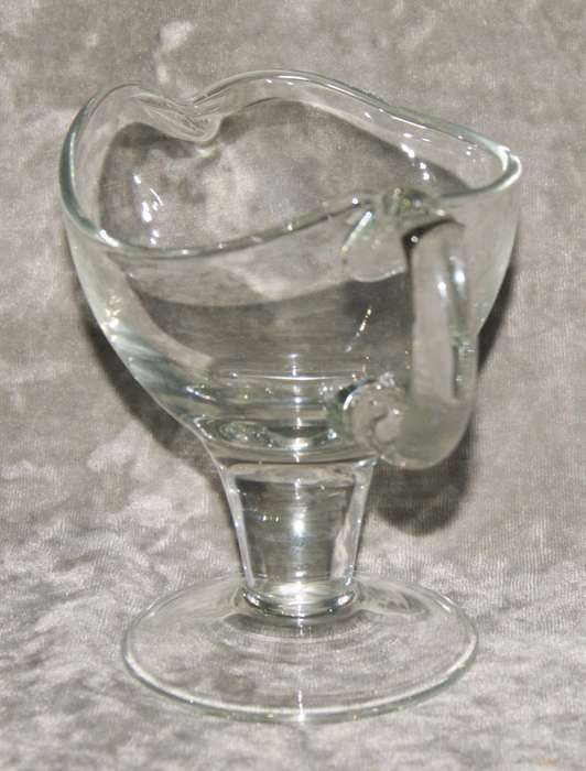 Vintage glass sauce boat
