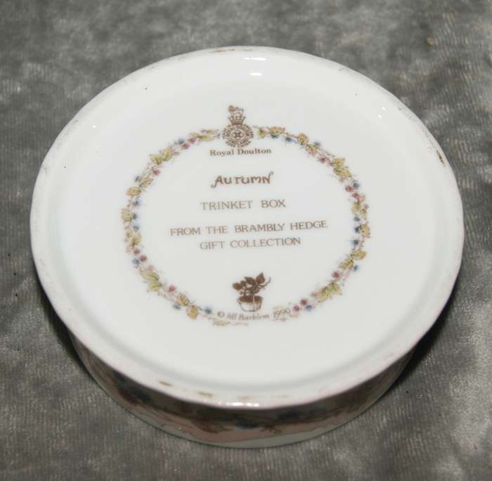 Vintage Royal Doulton "Autumn" trinket box