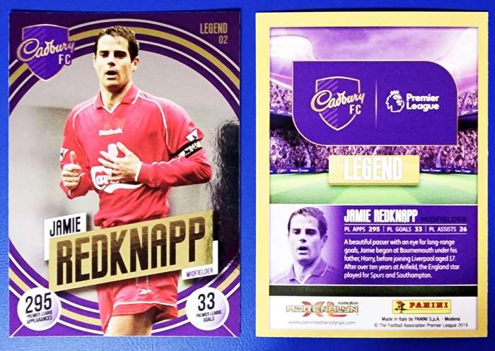 Panini Adrenalyn Premier League 2019/2020 Legend Card #02 Jamie Redknapp