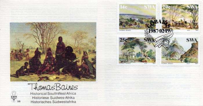 SWA FDC #56 THOMAS BAINES