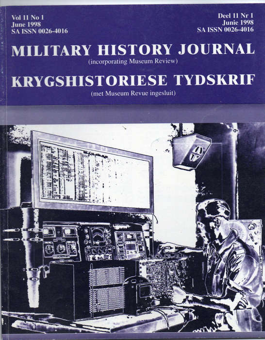 Military History Journal Vol II No 1 June 1998