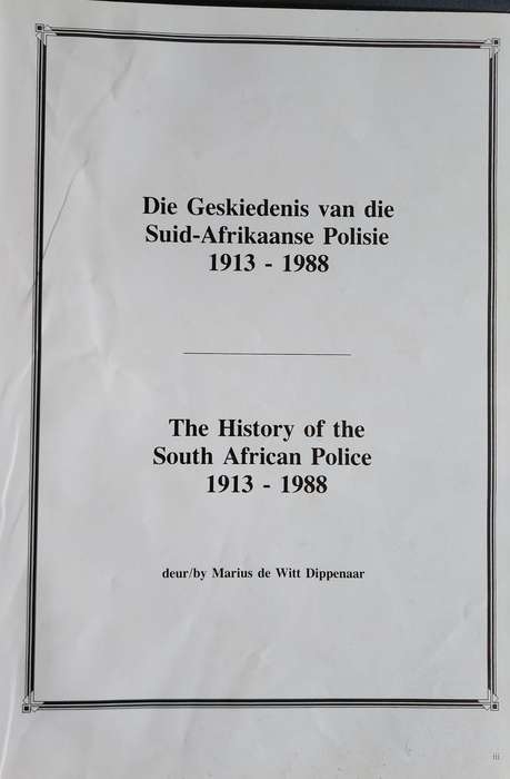 SA Police Commemorative Album - SA Polisie Gedenkalbum 1913-1988