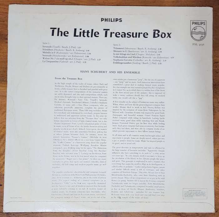 The Little Treasure Box LP Vinyl Good Condition