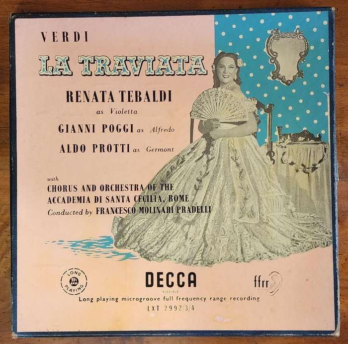 Verdi - La Traviata - Renata Tebaldi, Gianni Poggi, Aldo Protti  3 x Vinyl LP Record Box Set (VG)