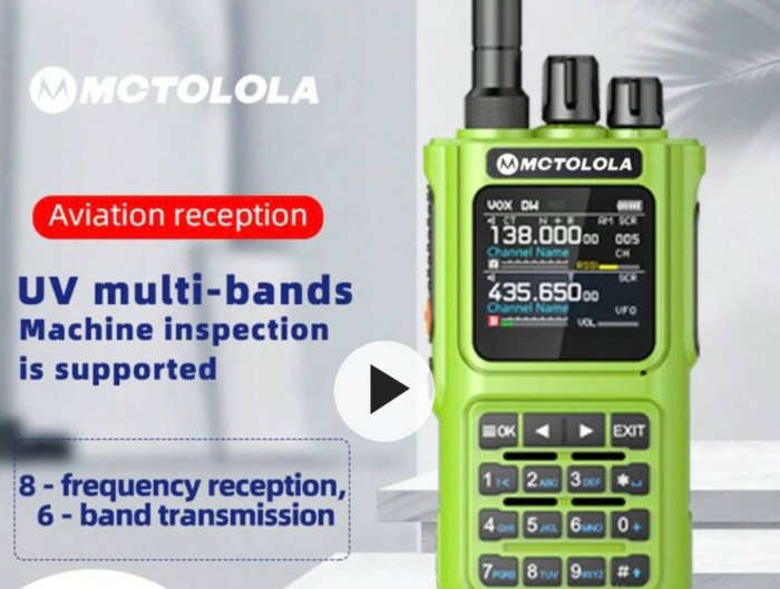 Two Way Airband Radio Moto Multi Band