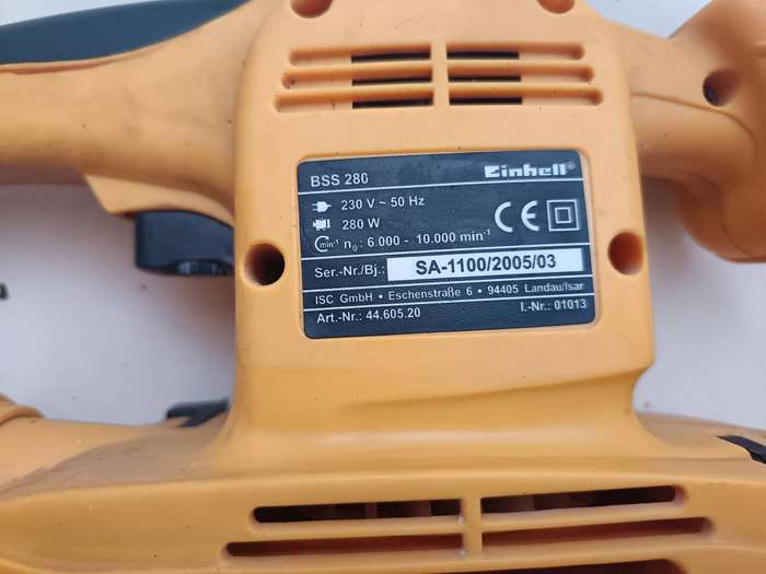 Einhell Orbital Sander  280W  Working Condition