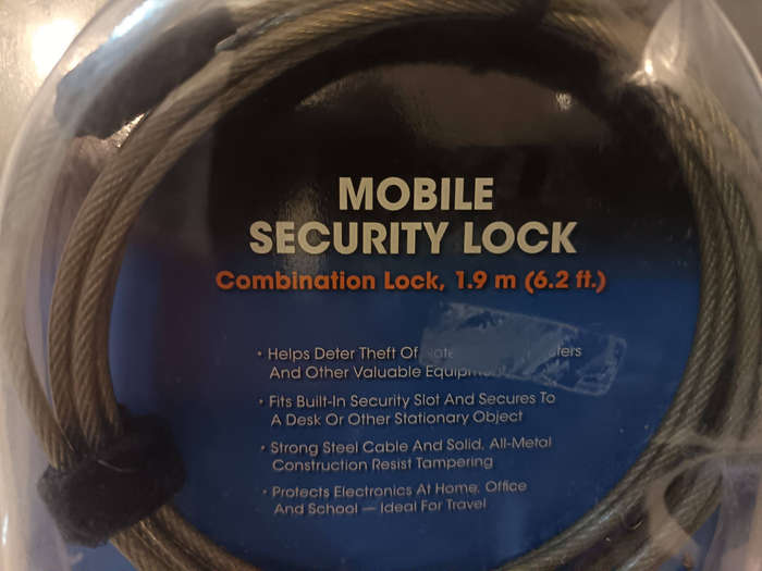 Mobile Security Lock Combination Cable  New