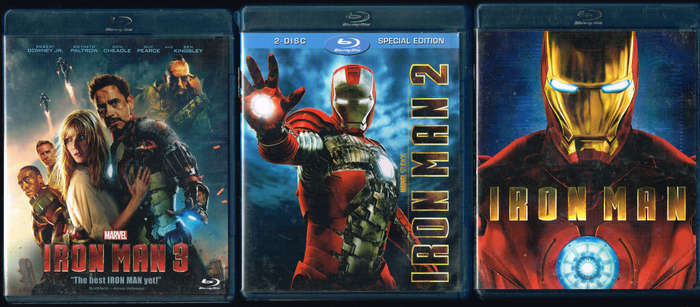 Iron man 1/2/3