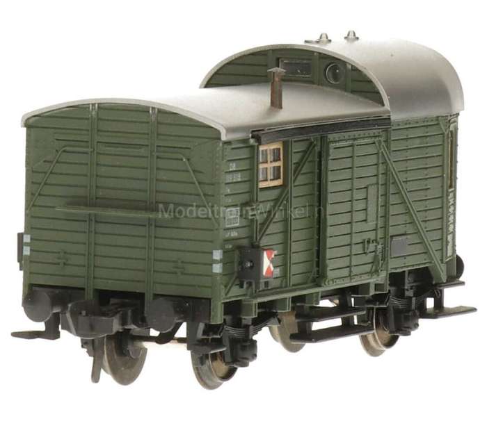 H0 gge.1/87 83 mm DB Guard Van dk.green, mint in orig.box Fleischmann 1468