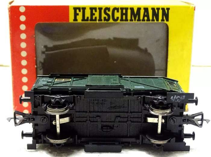 H0 gge.1/87 83 mm DB Guard Van dk.green, mint in orig.box Fleischmann 1468