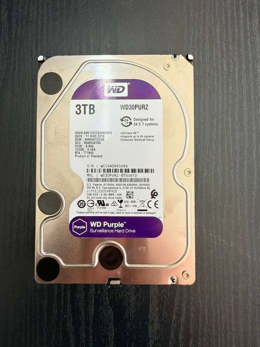WESTERN DIGITAL PURPLE  3 TB