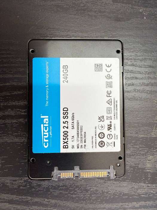 Crucial BX500 240GB 2.5" SATA SSD