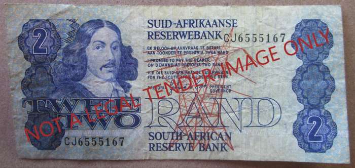 Two Rand South Africa Serial Nr CJ6555167