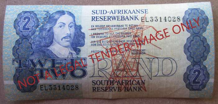 Two Rand South Africa Serial Nr EL3314028
