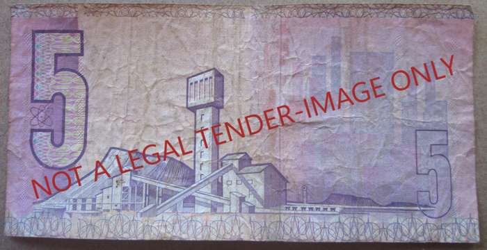 Five Rand South Africa Serial Nr AF6694960