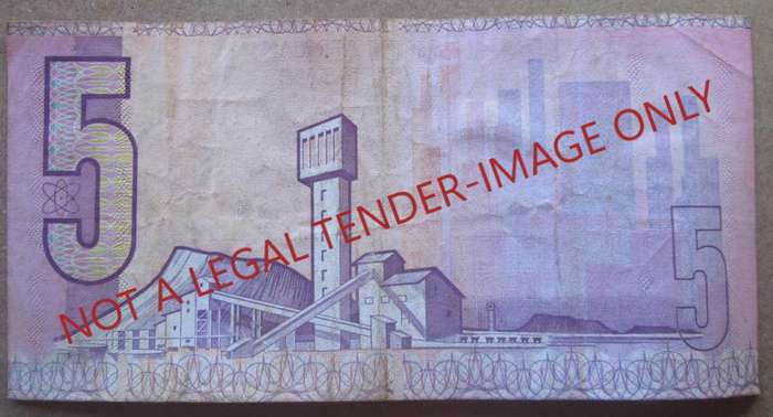 Five Rand South Africa Serial Nr AP1266362