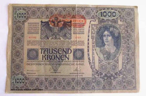 1902 Oesterreich 1000 Kronen