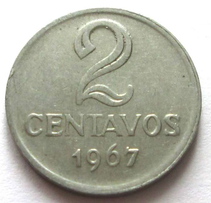 1967 Brasil 2 Centavos