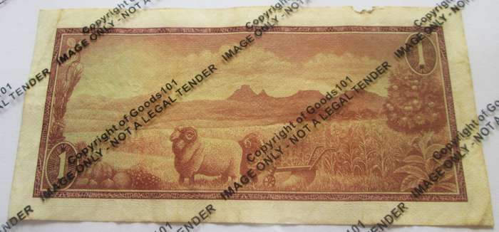 One Rand Republic of South Africa Serial Nr A328 005136