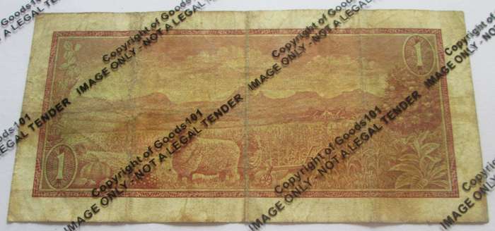 One Rand Republic of South Africa Serial Nr A675 563066