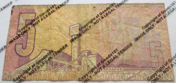 Five Rand Republic of South Africa Serial Nr B740 176252
