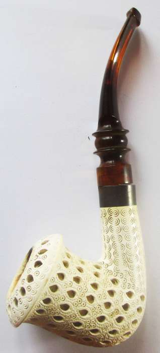 Meerschaum Hand Carved Pipe