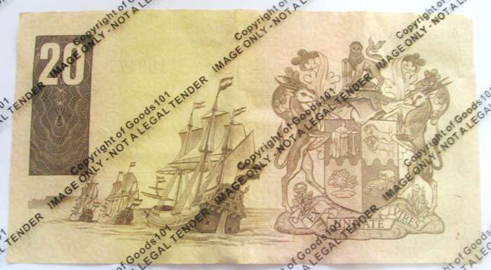 Twenty Rand Republic of South Africa Serial Nr D713 188577